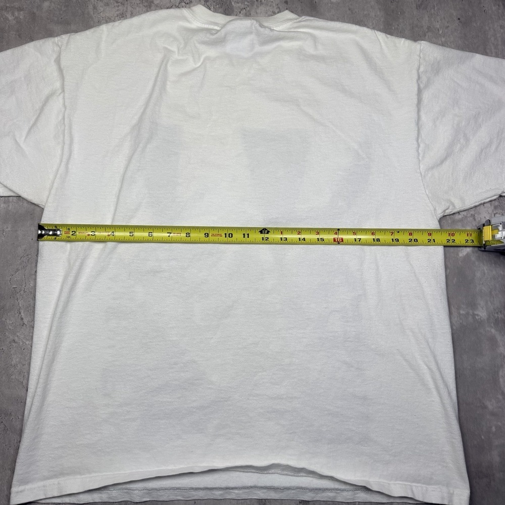 Vintage 90s Los Angeles LA Hollywood Map AOP Shirt L White Delta USA - Picture 3 of 6